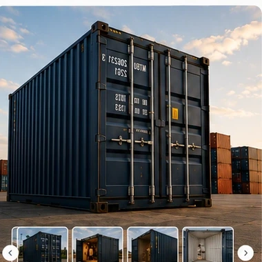 Vista lateral do container
